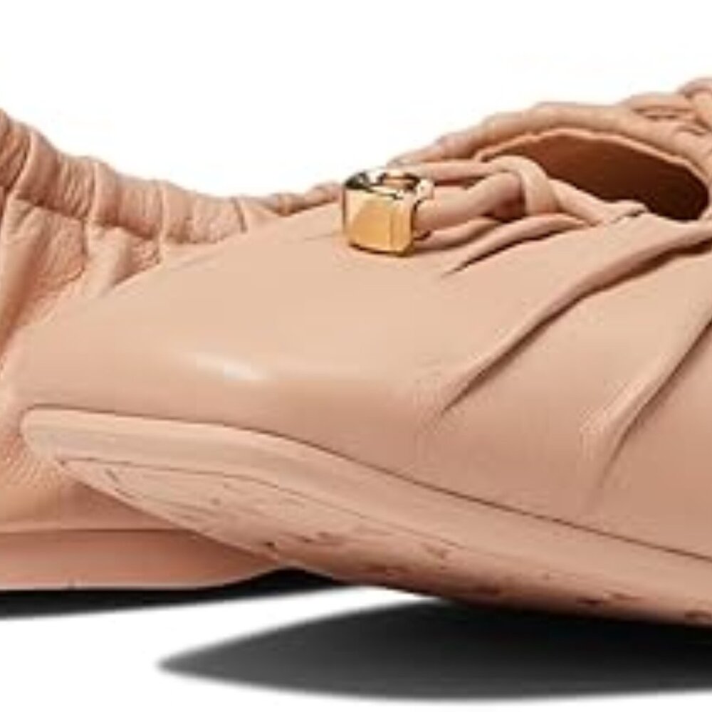 Coach Eleanor Ballet Flats - New Nude Pink - Women's Leather Flats Shoes